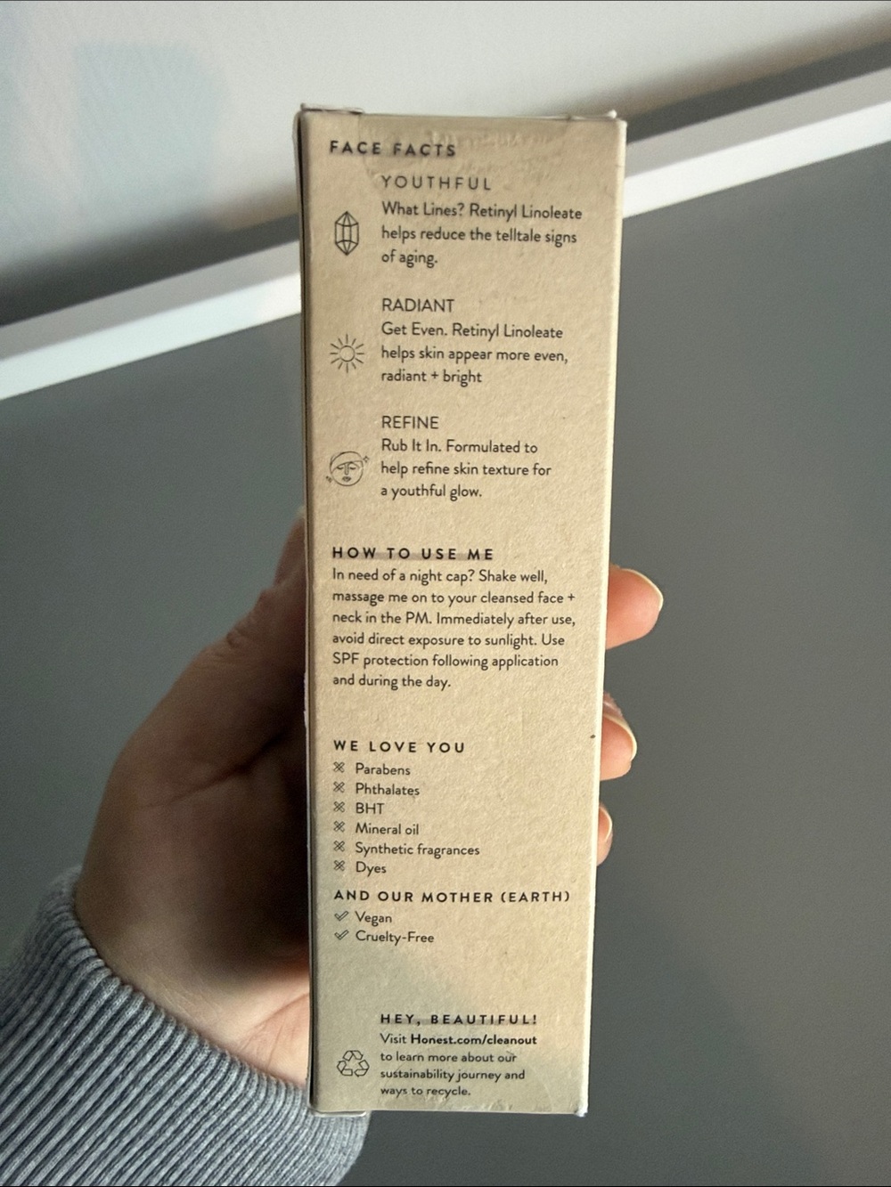 Honest Beauty Honestly Pure Retinyl Serum, 1 fl oz New Unopened Package - Picture 2 of 4